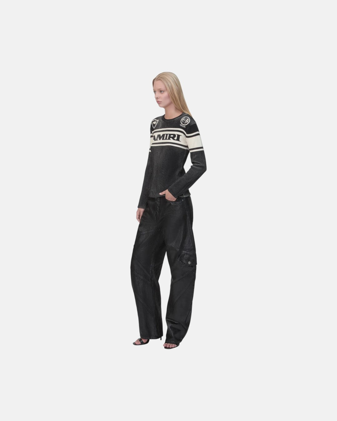 Amiri Sport Ls Tee Black