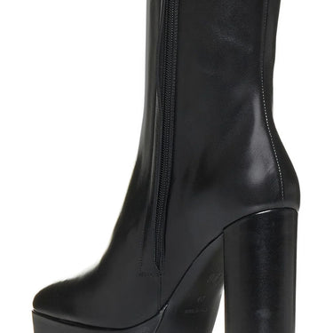 Givenchy Women G Lock Platform Ankle Boots In Leather Black