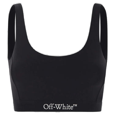 Off White Women Logoband Bra Black White