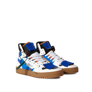 Off White 3.0 Off Court Calf Leather Blue Fluo White