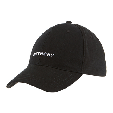 Givenchy Embroidered Cap In Cotton Black