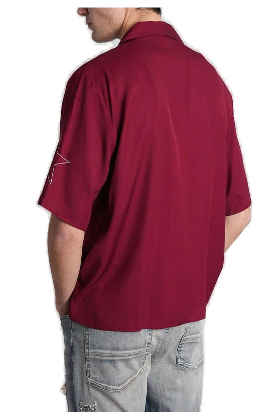 Amiri Sport Camp Shirt Aged Port