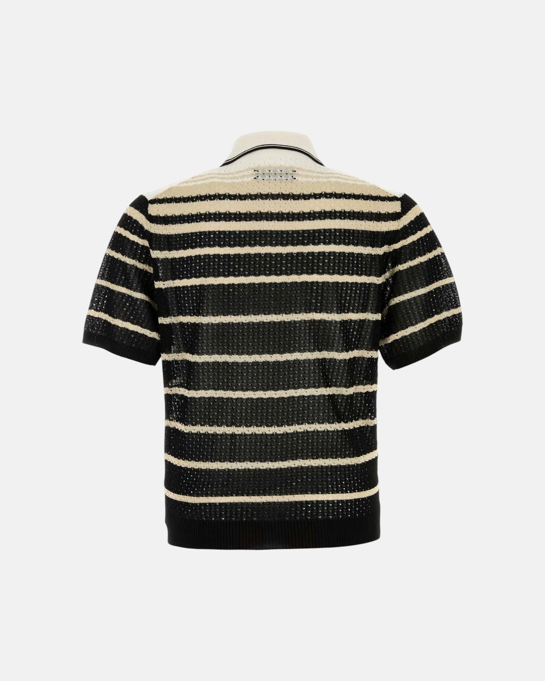 Striped Button Down Shirt Black
