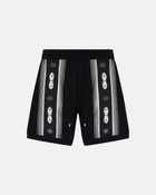 Stud Stripe Short Black