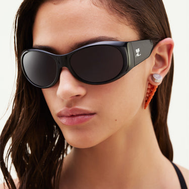 Courrèges Earrings Perforated Sunset