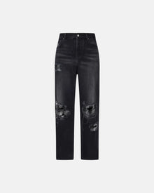 Flannel Repair Baggy Jean Steel Black