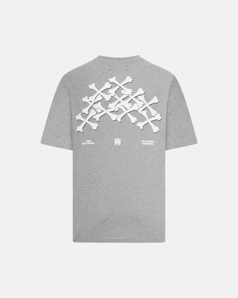 Bones Stacked Tee Grey