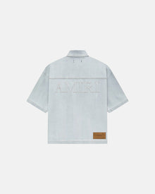 Amiri 3D Ss Snap Shirt Light Indigo
