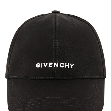 Givenchy Embroidered Cap In Cotton Black