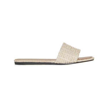 Givenchy 4G Flat Sandals Dusty Gold