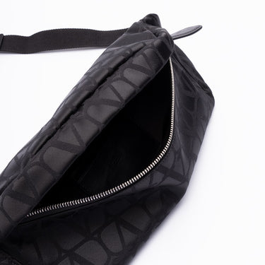 Valentino Iconographe Zip-Up Belt Bag Black