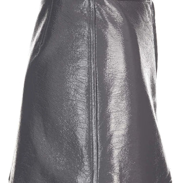 Courrges Skirt Vinyle Reedition Steel Grey