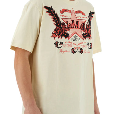 Balmain Balmain Western T-Shirt Cream/Multico