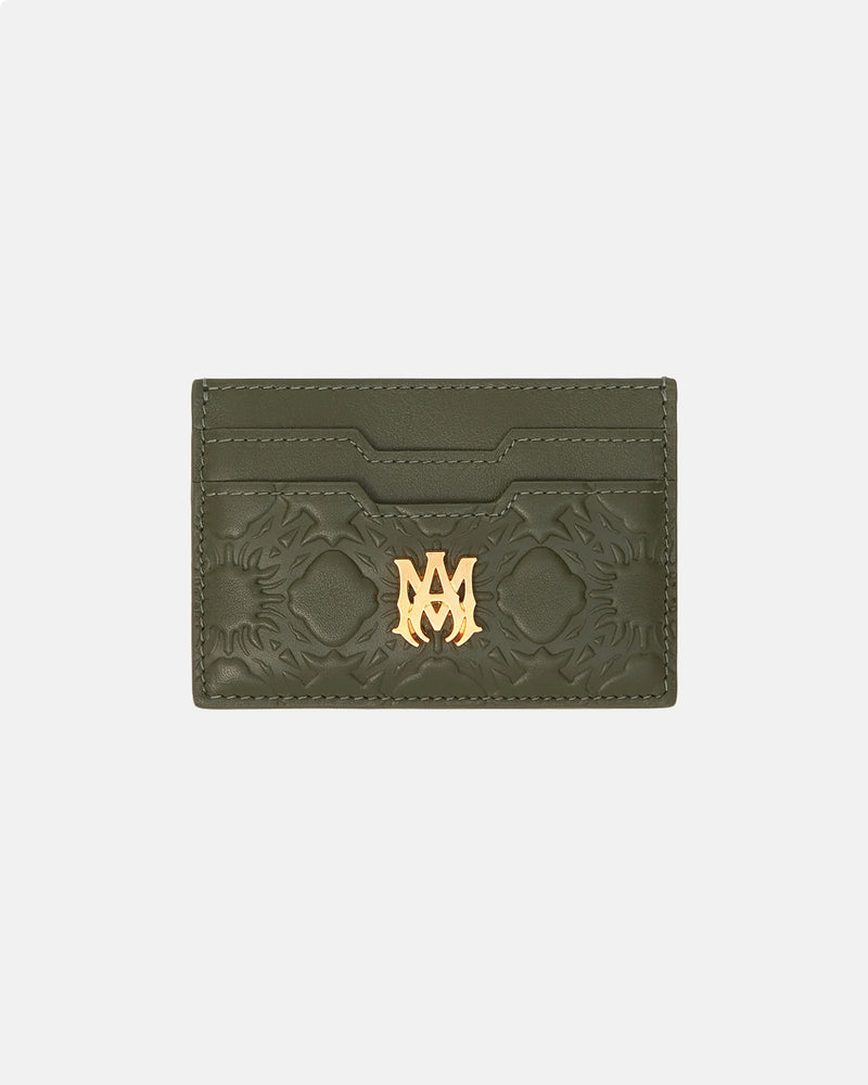 Ma Quad Leather Card Holder Dark Sage