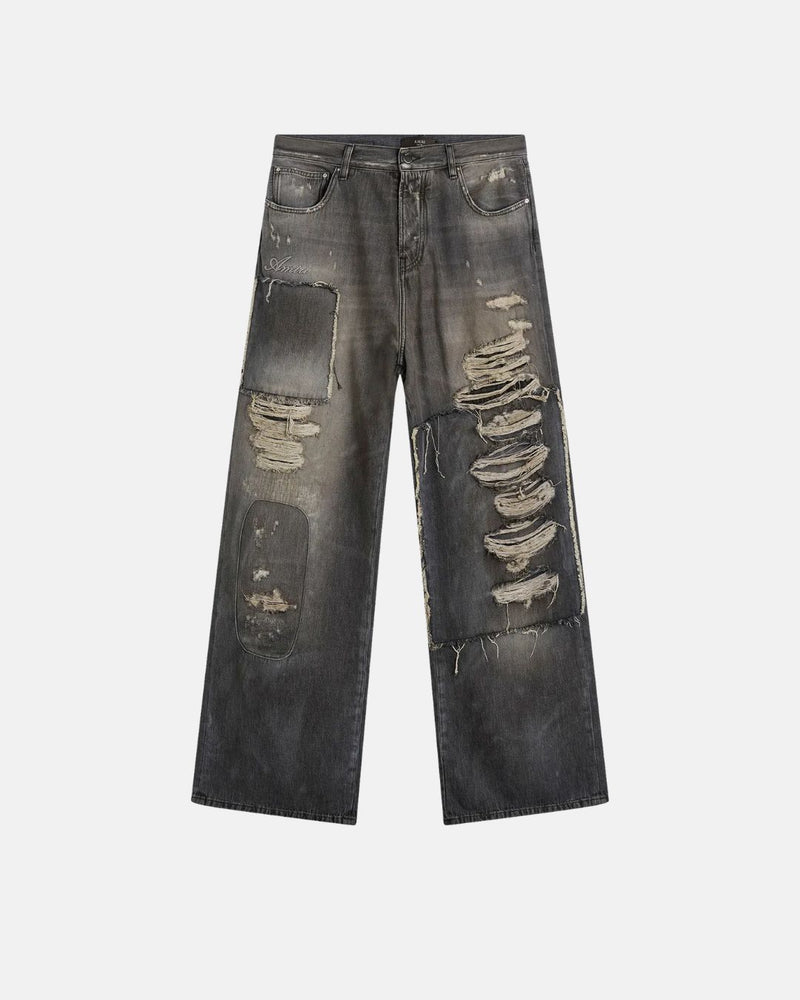 Carpenter Repaired Baggy Jean Crafted Black