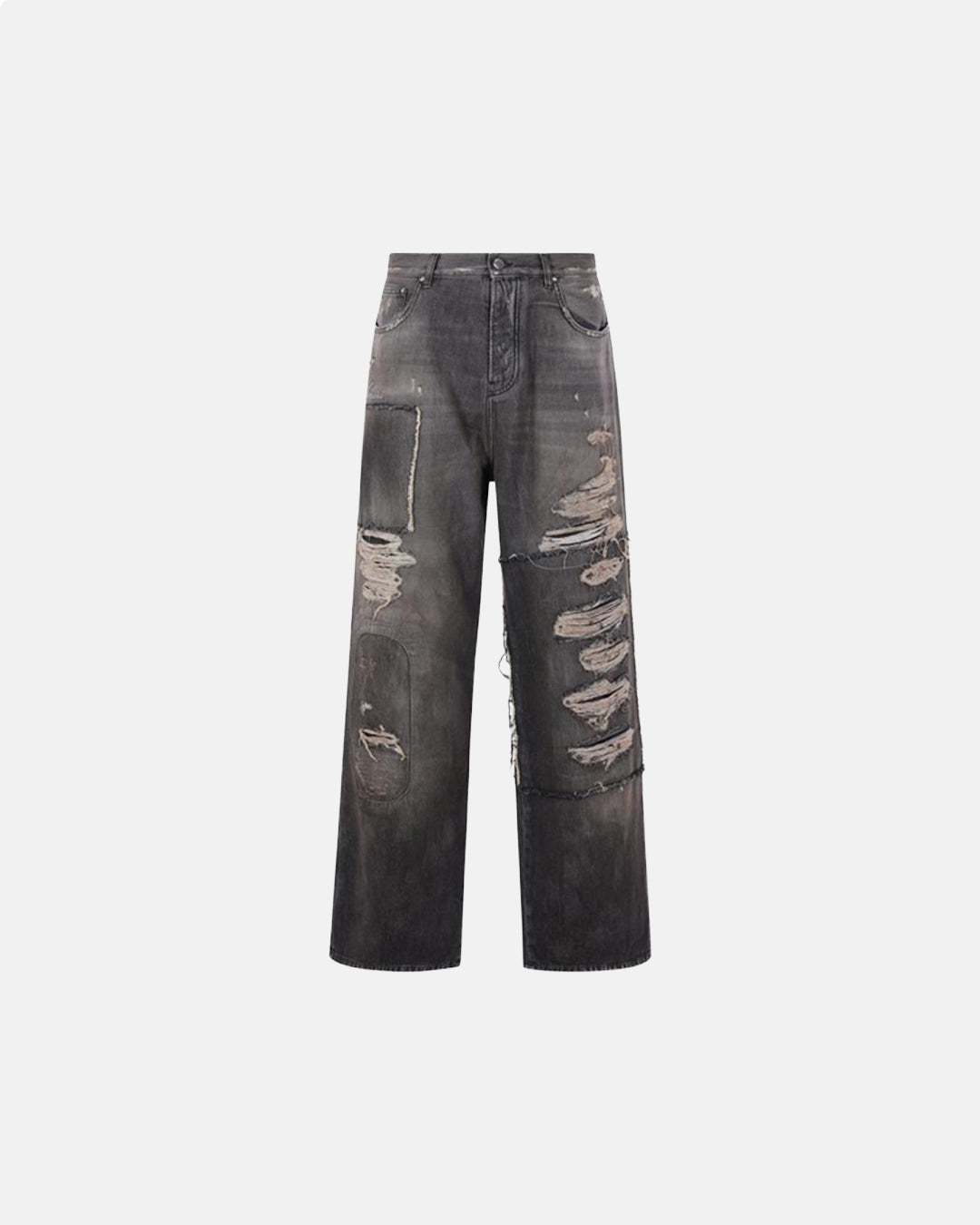Carpenter Repaired Baggy Jean Crafted Black