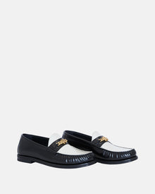 Two Tone Ma Chain Loafer Black