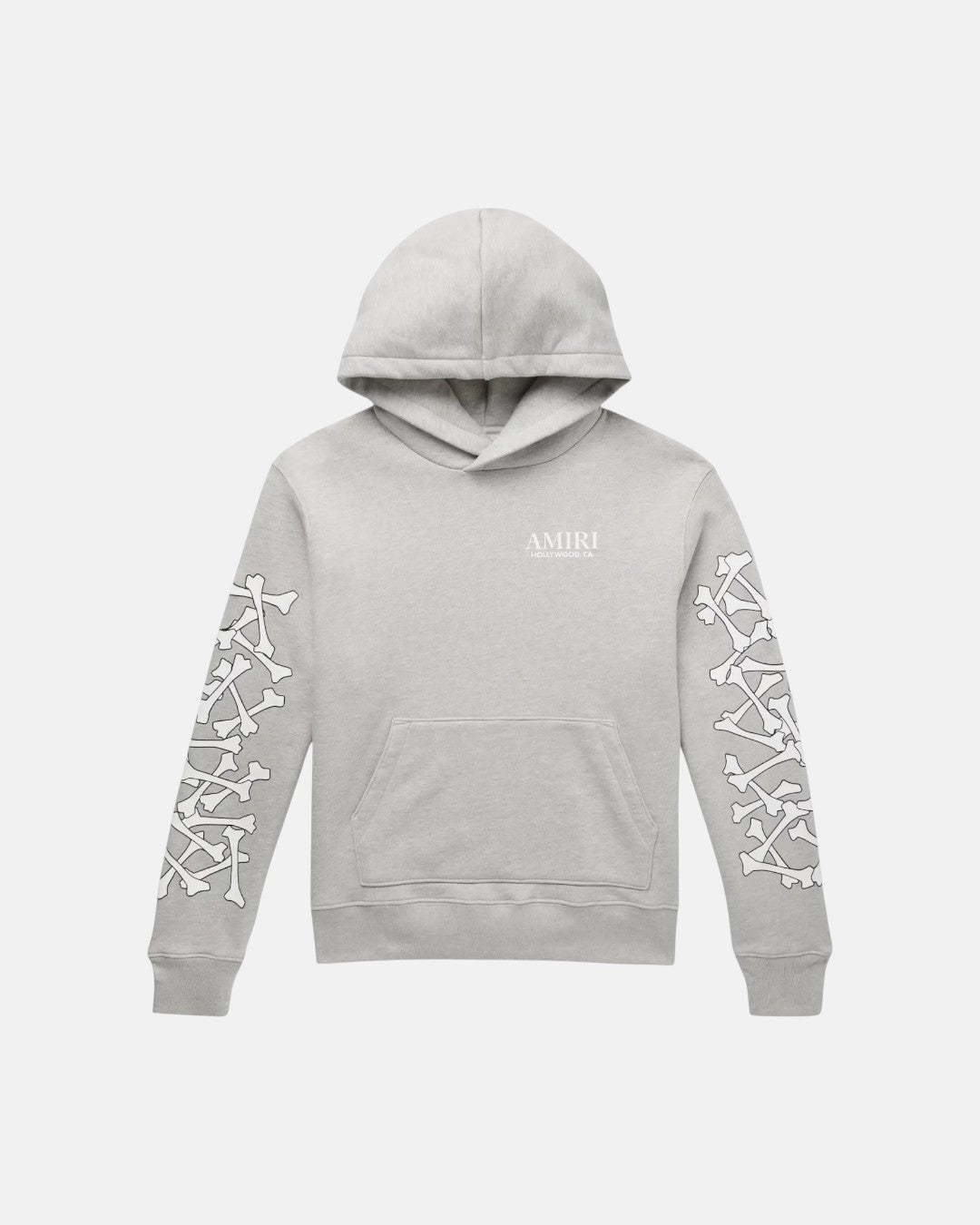 Bones Stacked Hoodie Grey