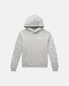 Bones Stacked Hoodie Grey