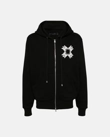 Ma Quad Zip Up Hoodie Black