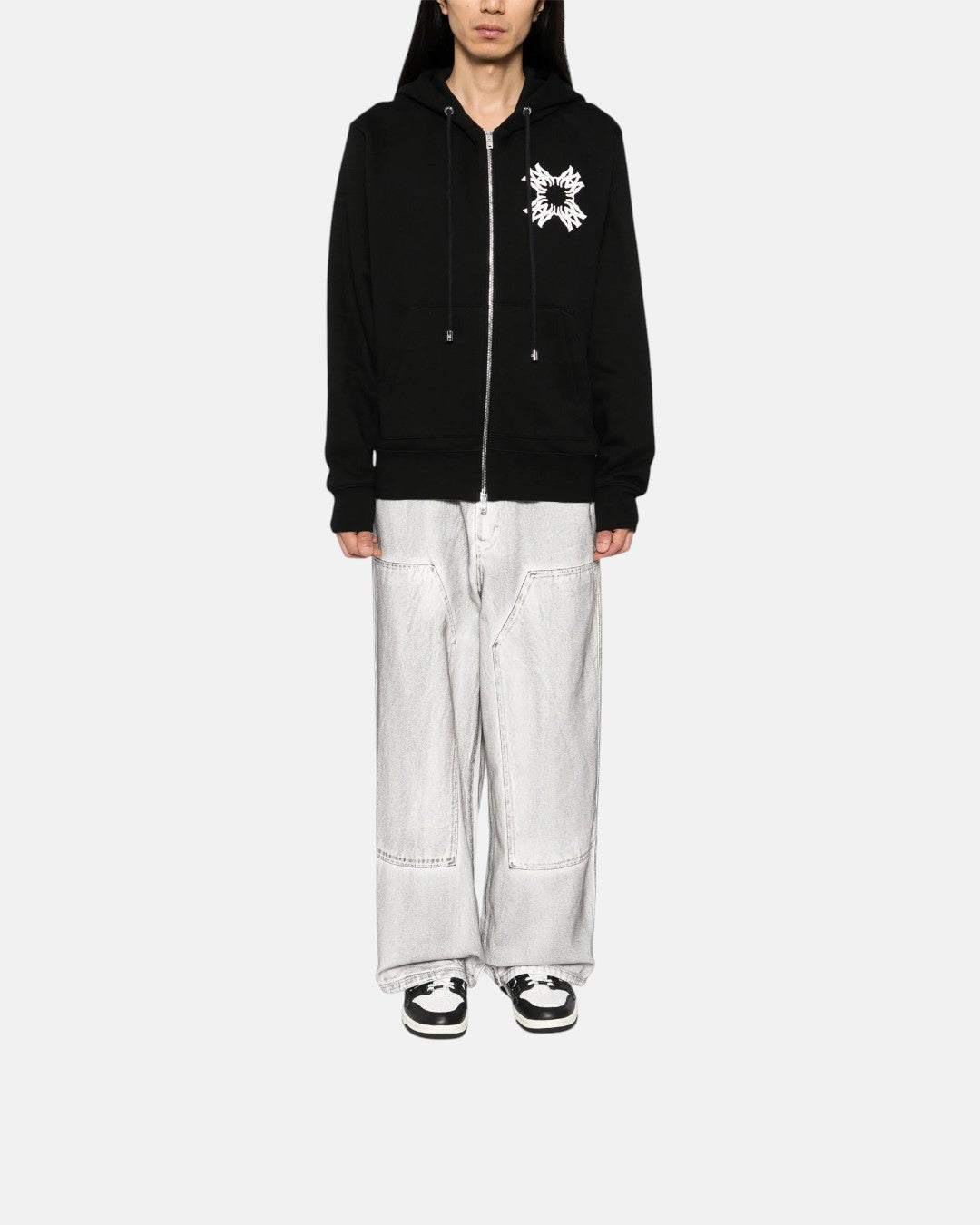 Ma Quad Zip Up Hoodie Black