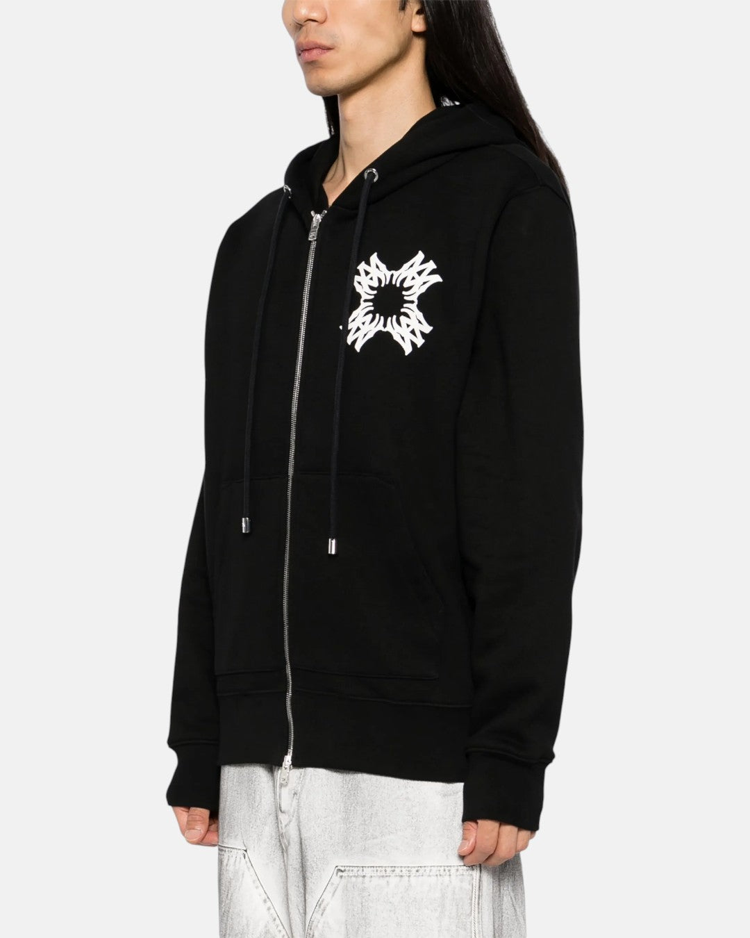 Ma Quad Zip Up Hoodie Black