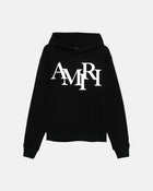 Amiri Staggered Hoodie Black