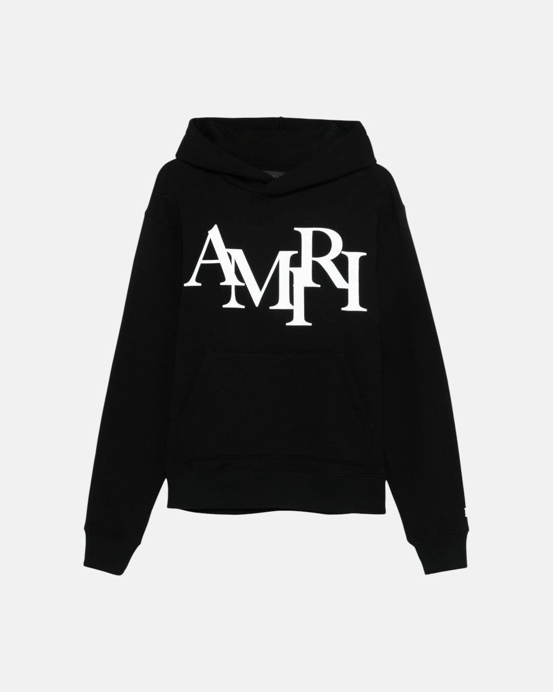 Amiri Staggered Hoodie Black