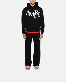 Amiri Staggered Hoodie Black