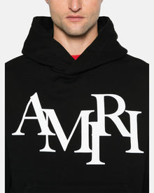 Amiri Staggered Hoodie Black