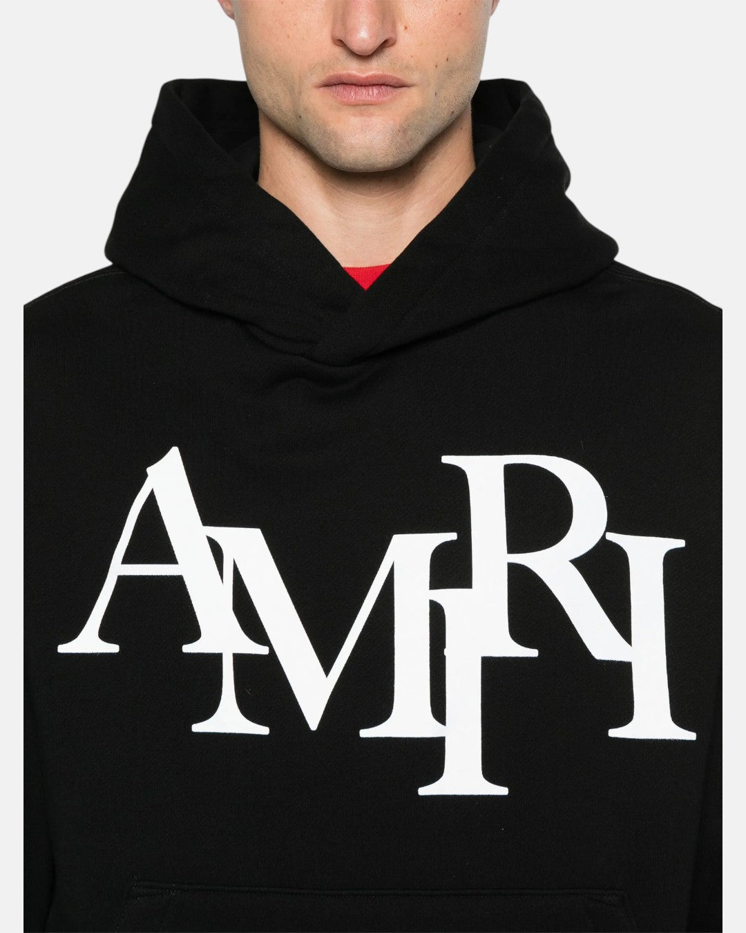 Amiri Staggered Hoodie Black