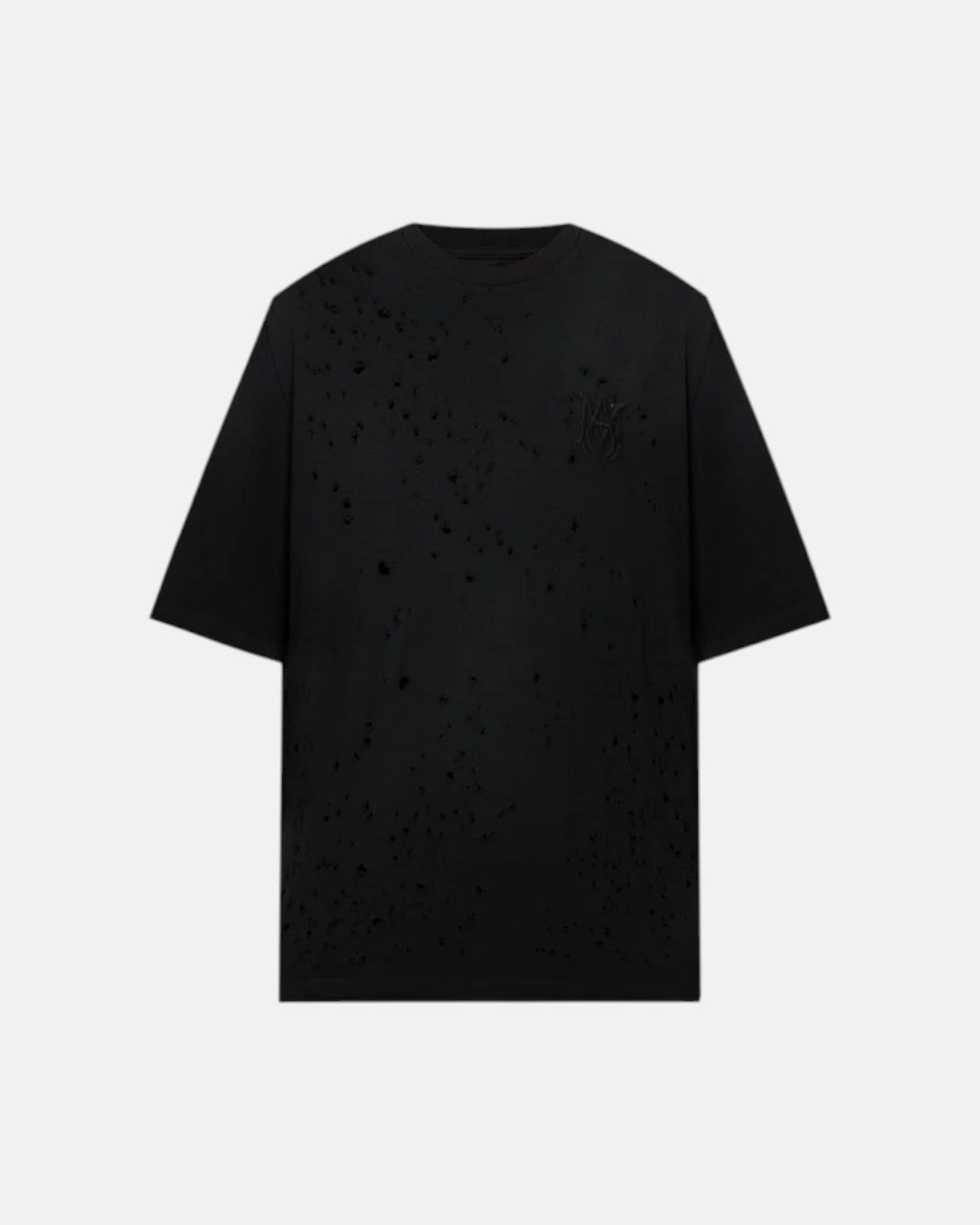 Ma Ma Shotgun Embroidered Tee Black