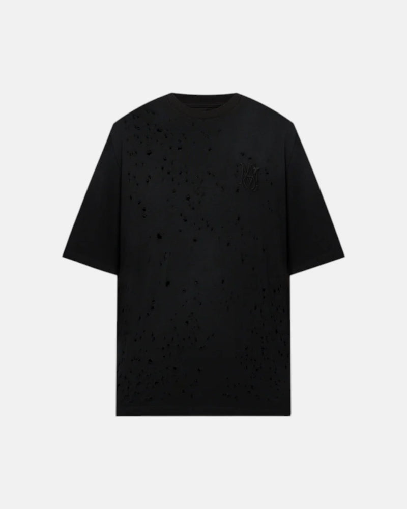 Ma Ma Shotgun Embroidered Tee Black