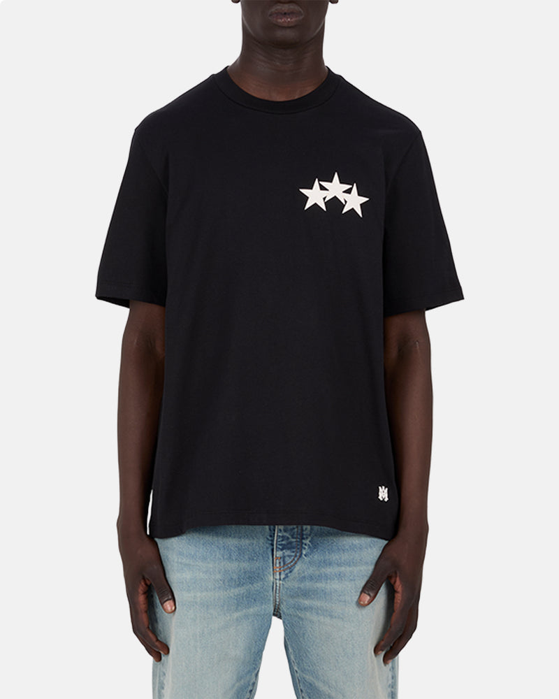 Three Star Tee Black