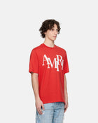 Amiri Staggered Logo Tee Red