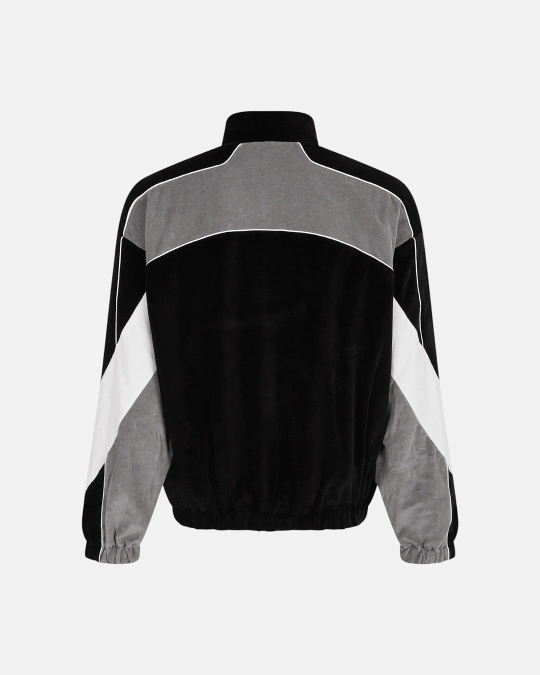 Oversized Panel Track Jacket Black