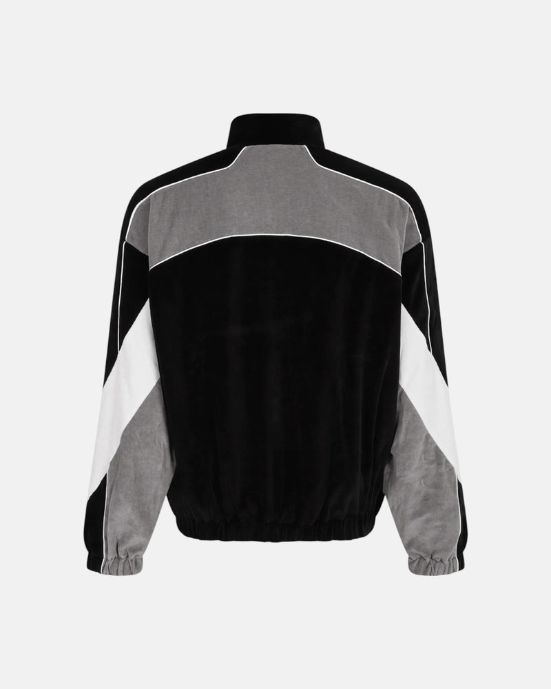 Oversized Panel Track Jacket Black