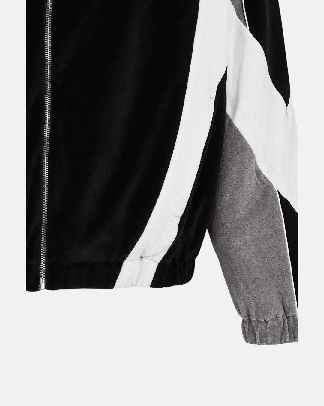 Oversized Panel Track Jacket Black