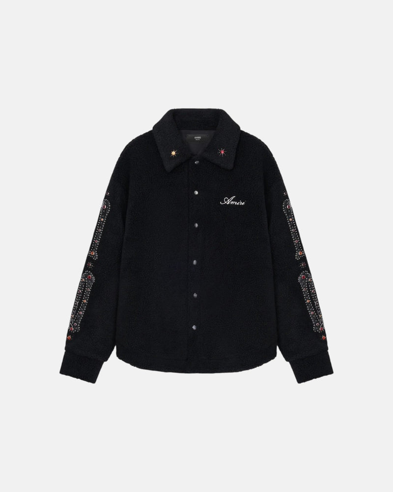 Bones Studded Overshirt Black