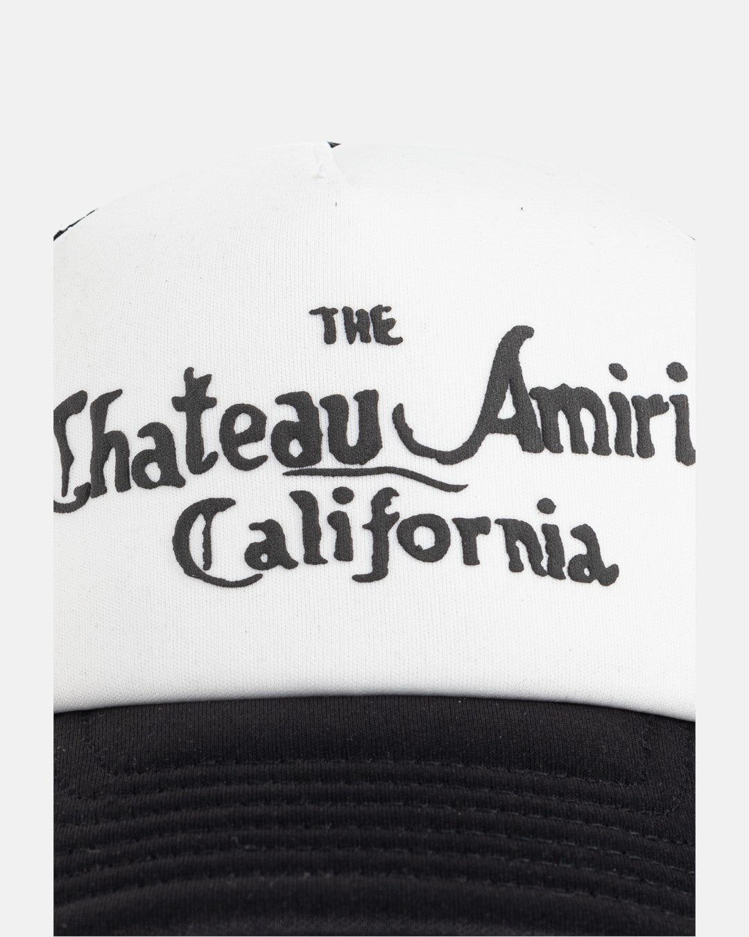 Chateau Amiri Foam Trucker Hat Alabaster/Black