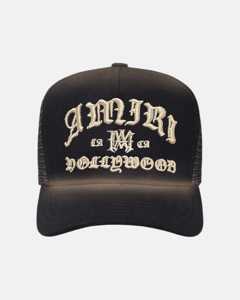 Amiri Hollywood Trucker Hat Black