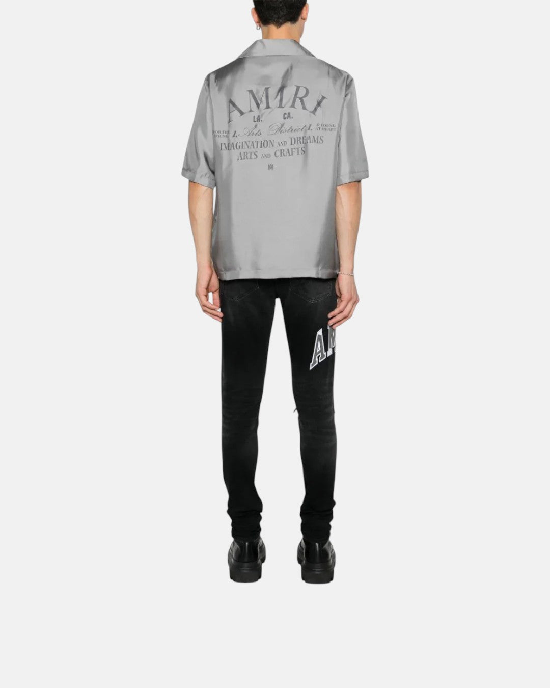 Arts District Bowling Shirt Grey
