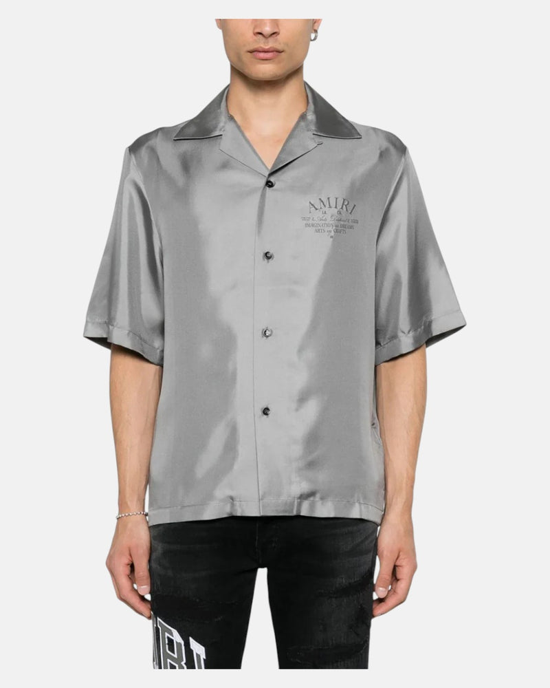 Arts District Bowling Shirt Grey