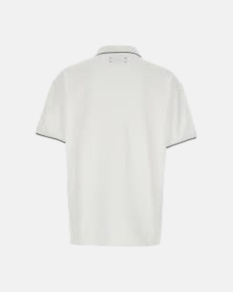 Amiri Floral Collar Polo White