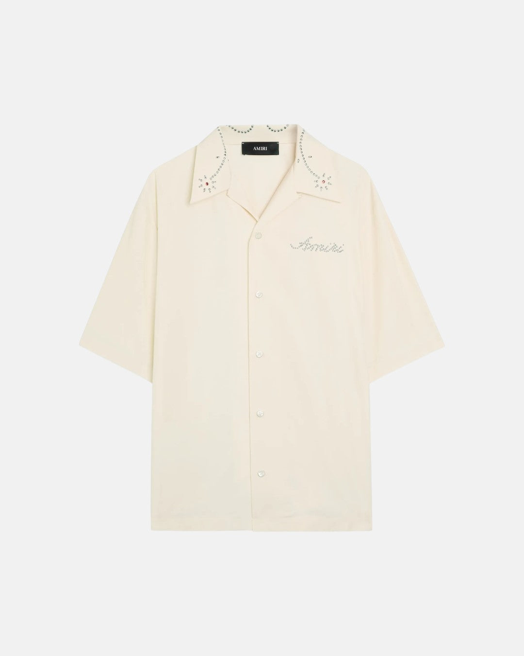 Amiri Stud Camp Shirt Ivory