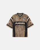 Amiri Sport Leather Jersey Dark Brown