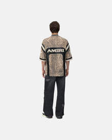 Amiri Sport Leather Jersey Dark Brown