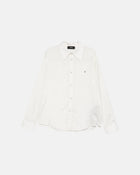 Lurex Thin Stripe Ls Shirt White