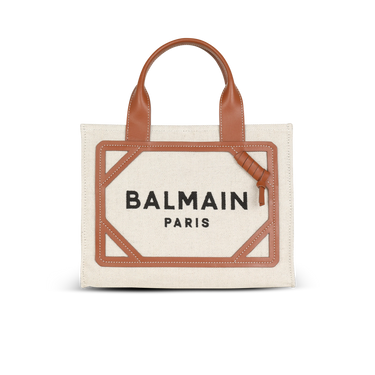 Balmain B Army Small Tote Bag Naturel/Brown
