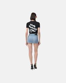 Ma Quad Jacquard Mini Skirt Stone Indigo